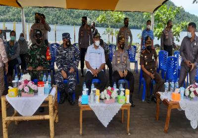 Gaghana Hadiri Kegiatan Vaksinasi Polres Sangihe